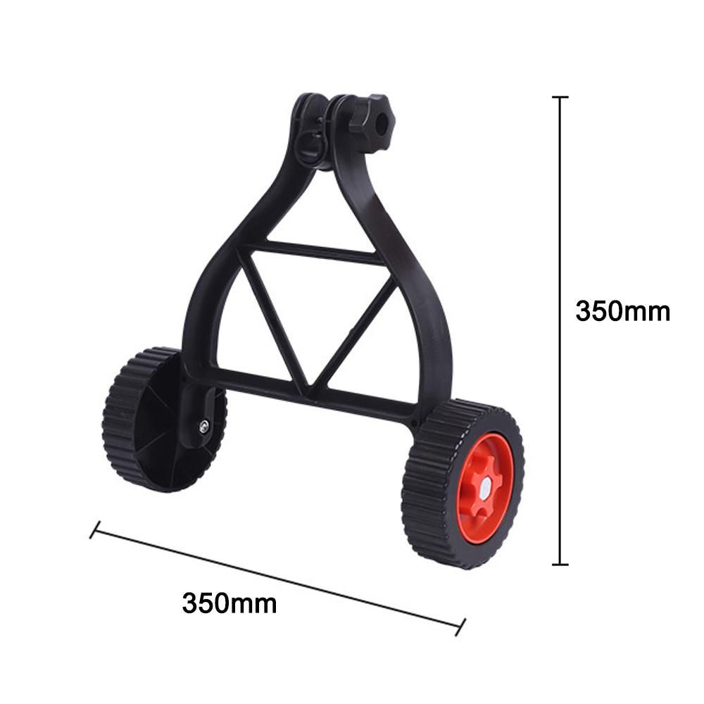 Universal String Trimmer Auxiliary Wheel Practical Cordless Grass Mowing Machine Accessory 25-28mm Adjustable Grass Cutter Support Wheel