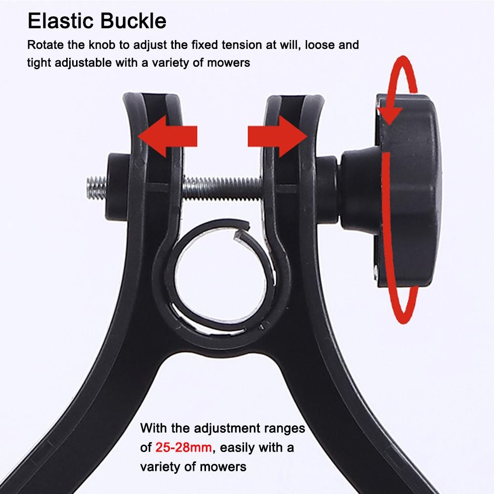Universal String Trimmer Auxiliary Wheel Practical Cordless Grass Mowing Machine Accessory 25-28mm Adjustable Grass Cutter Support Wheel