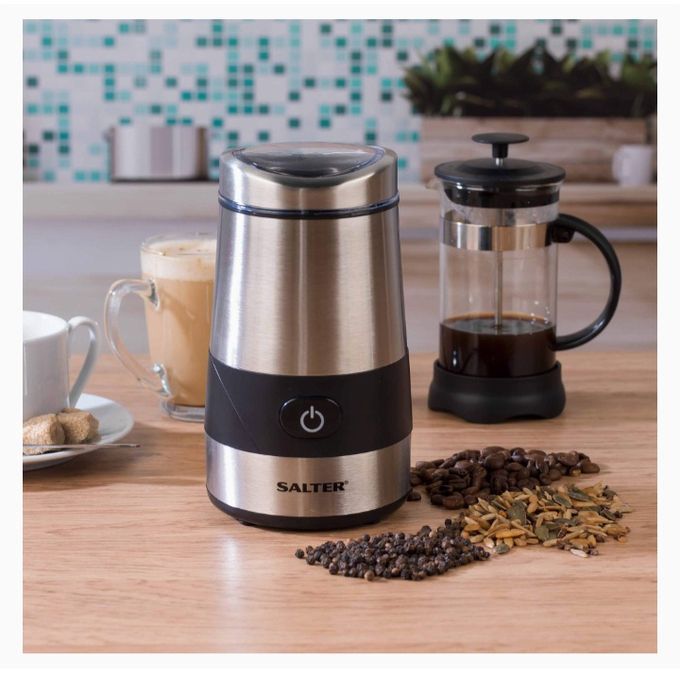 Compact Coffee & Spice Grinder With Transparent Lid