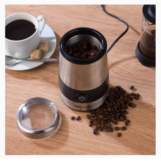 Compact Coffee & Spice Grinder With Transparent Lid