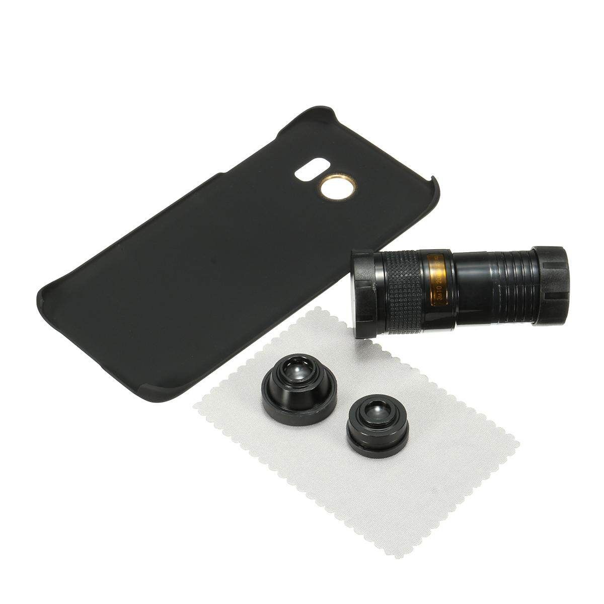 4 In1 9x Zoom Telephoto Marco Camera Lens Case Kit For Samsung Galaxy S7 Edge US