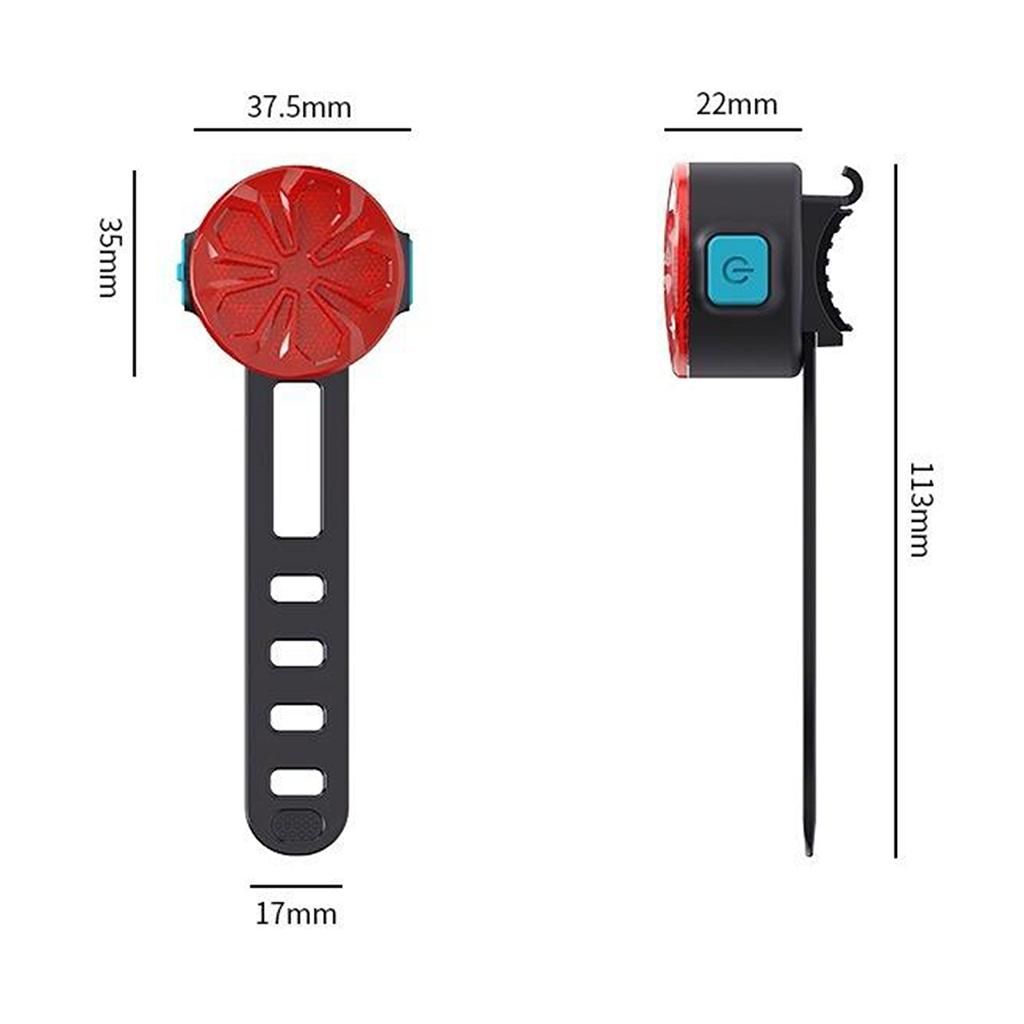 Bike Lights Back, Rechargeable  Safety Lights, Commuting/Road Red