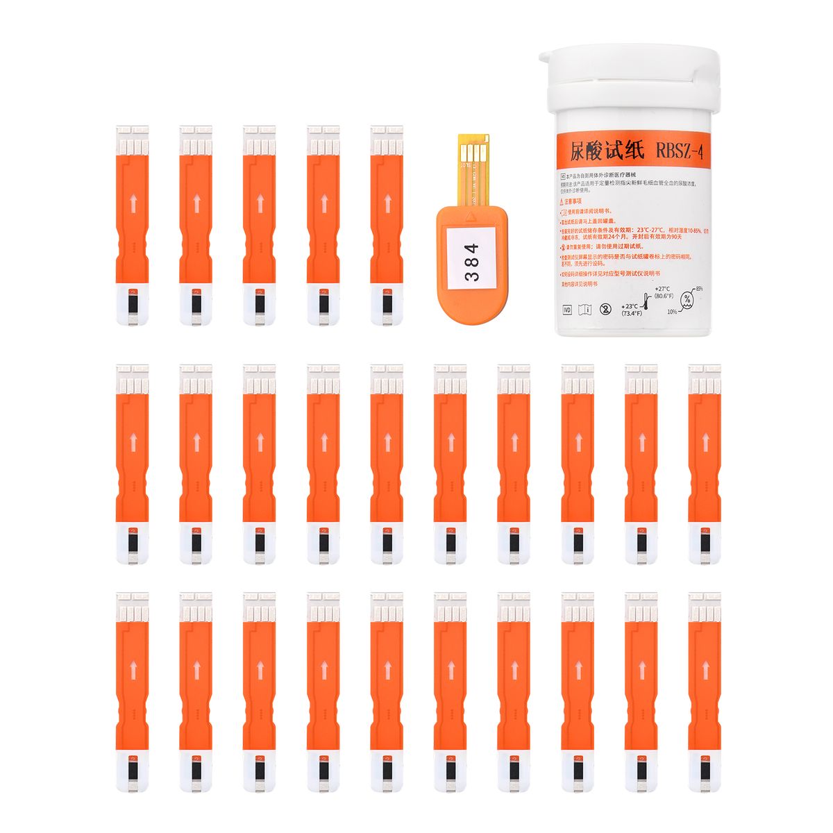 25 PCS/ Bottle Uric Acid Test Strip, 0.6μl Capillary Blood