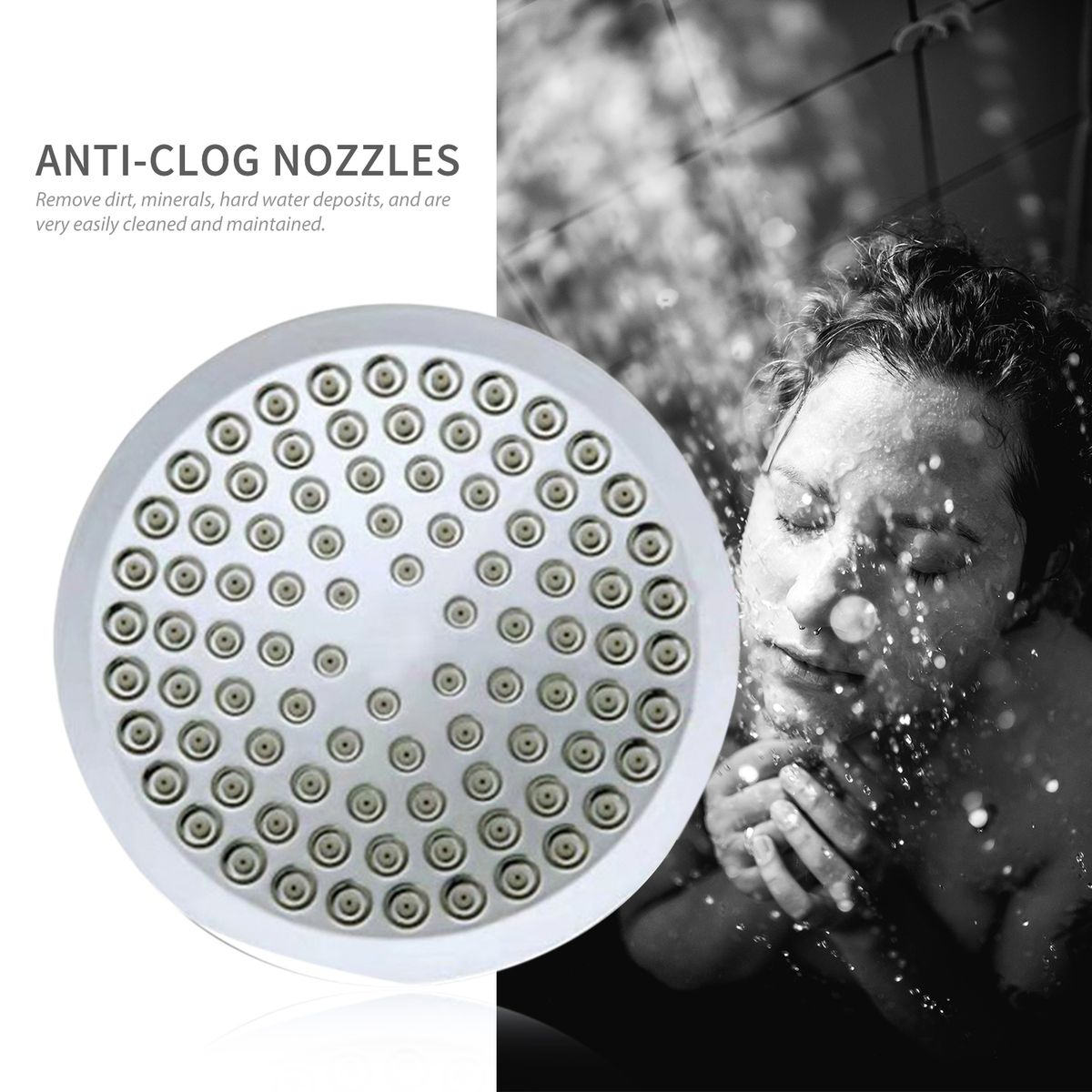 6 Inch High Pressure Shower Head G1/2 Rain Showerhead