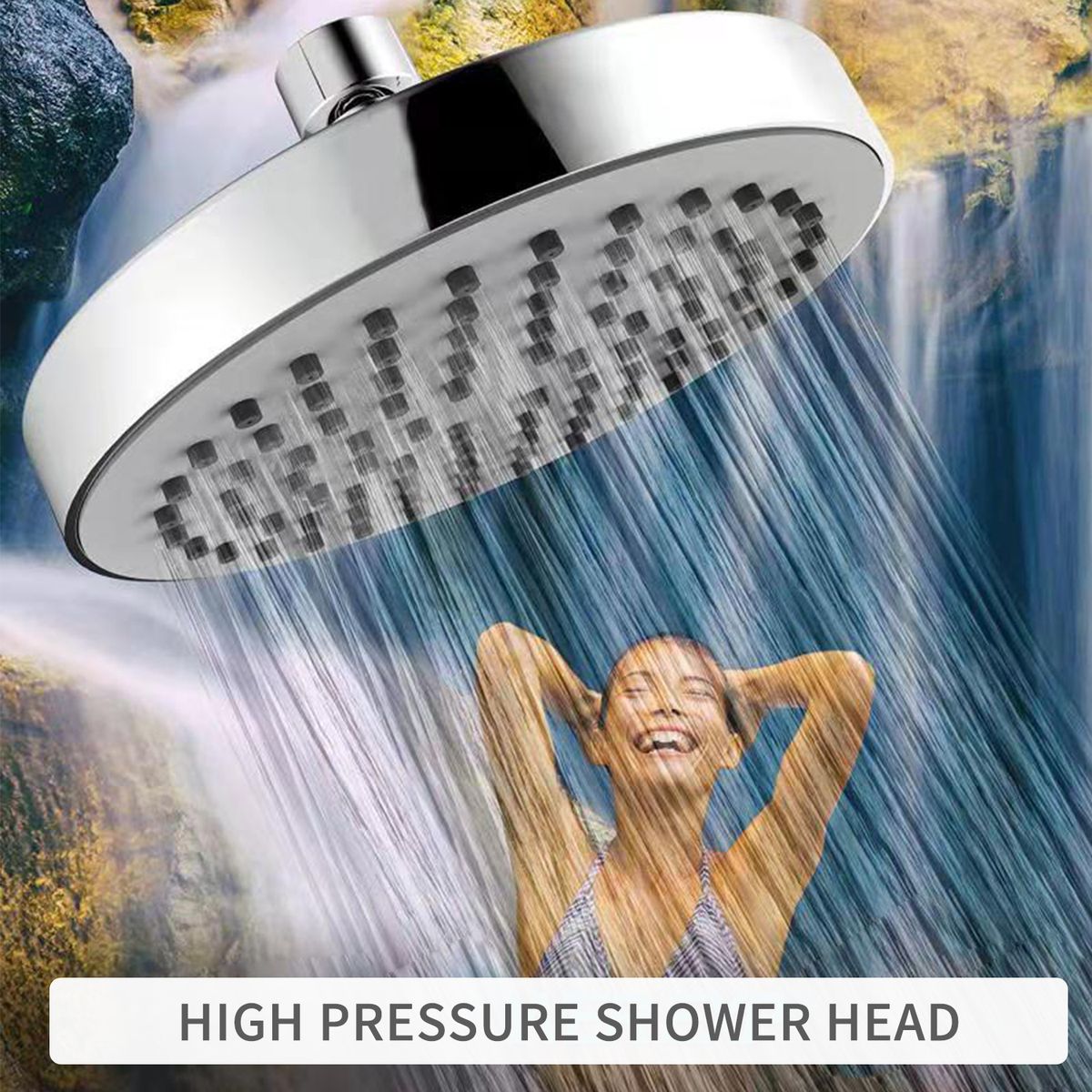 6 Inch High Pressure Shower Head G1/2 Rain Showerhead