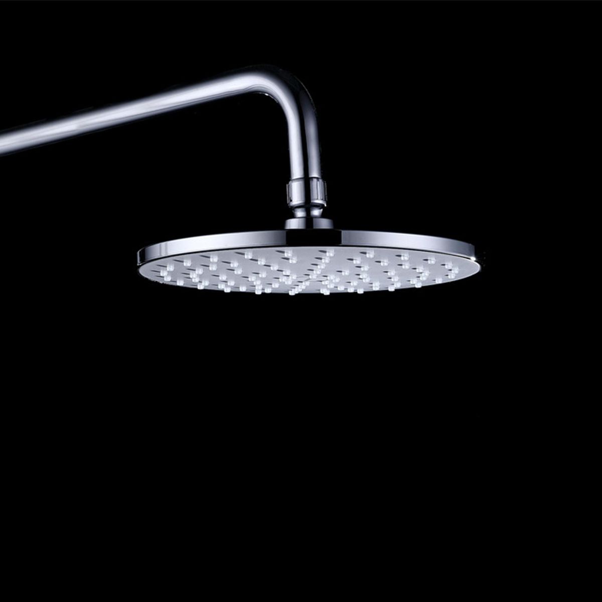 9 Inch Round Rain Showerhead G1/2 High Pressure Shower Head Bathroom Swivel Shower Head Ultra Thin Bath Rain Shower Head Replacement