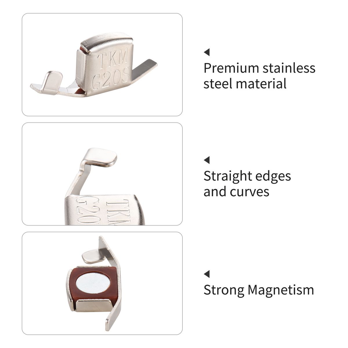 Seam Allowance Ruler And 2 Magnetic Seam Guide For Sewing