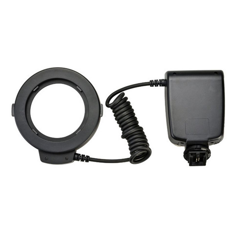 Macro LED Round Flash Bundle With 8 Adapter Rings Compatible