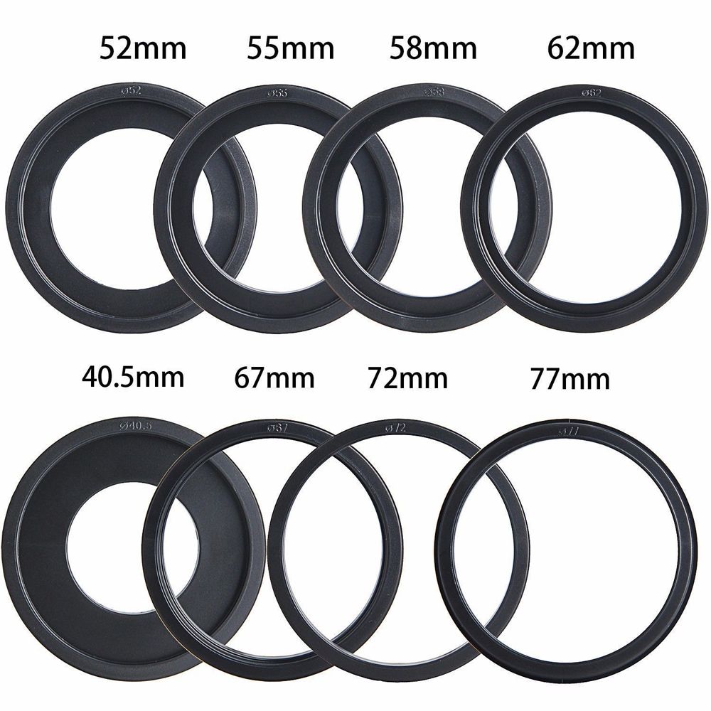 Macro LED Round Flash Bundle With 8 Adapter Rings Compatible