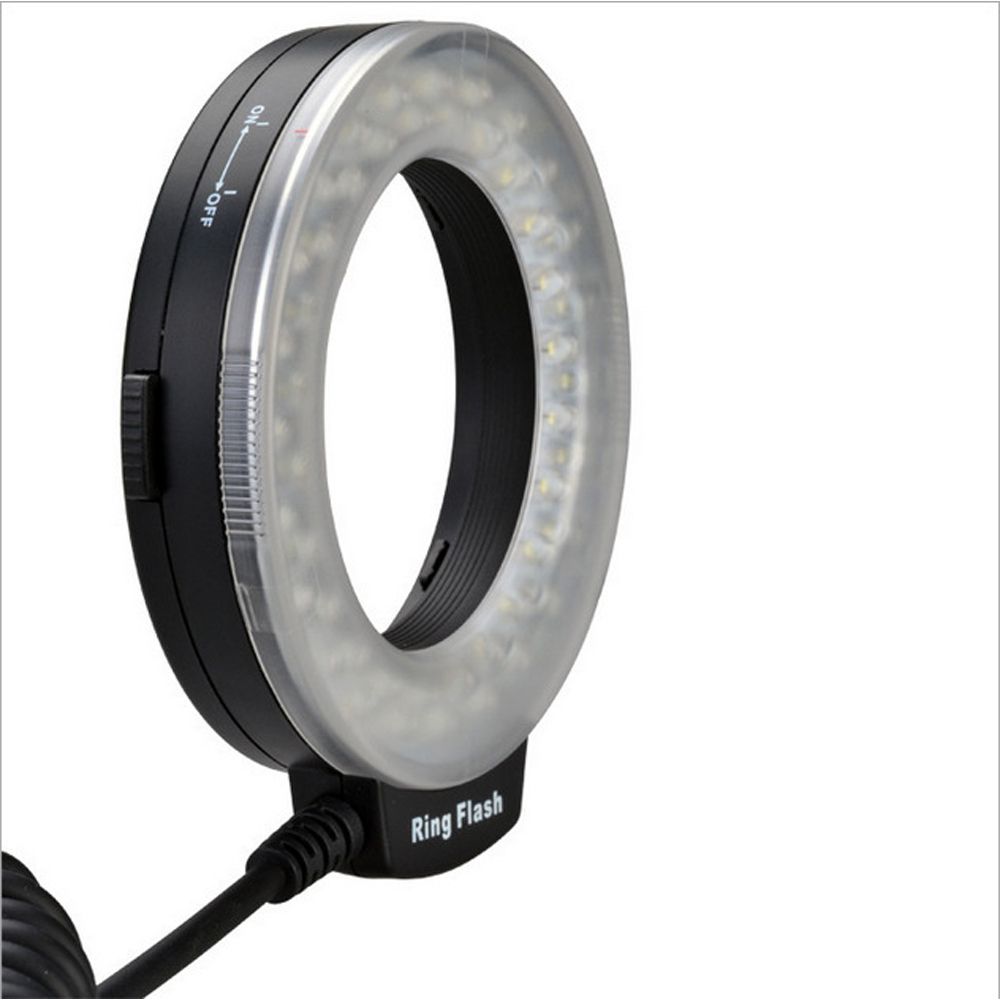 Macro LED Round Flash Bundle With 8 Adapter Rings Compatible
