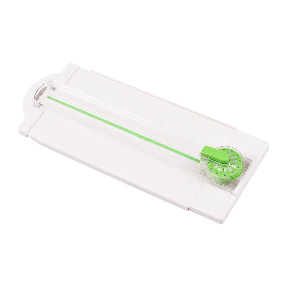 12in1 Mini Paper Trimmer Rotary Cutter A4 Cut Length 12 Different Shapes Desktop Paper Cutting Machine with Auxiliary rulers for Craft Paper Photos Cards Scrapbooking Office Home Supplies