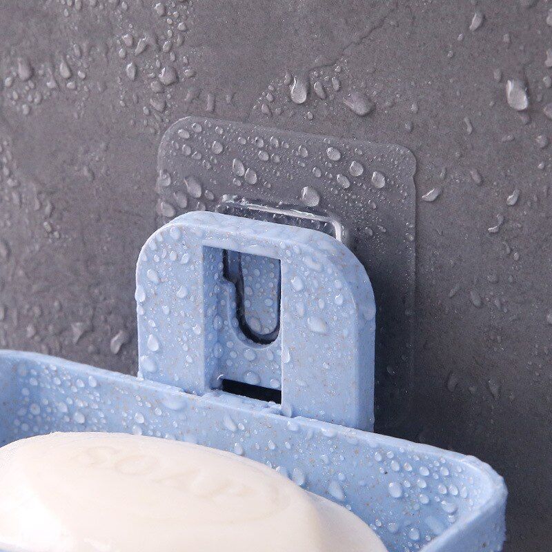 Shower Soap Dish Bathroom Double Storage Basket Soap Holder