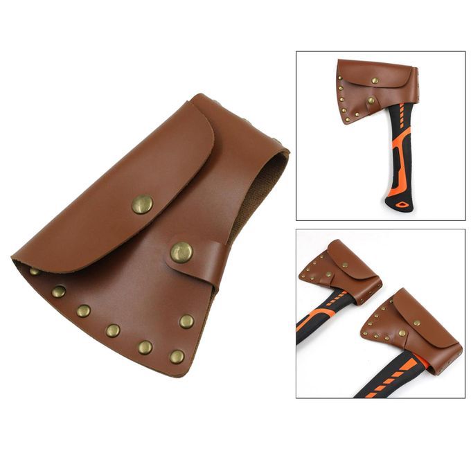 1PC Axe Holder Sheath Set Accs Hunting PU Leather Protection Kit For