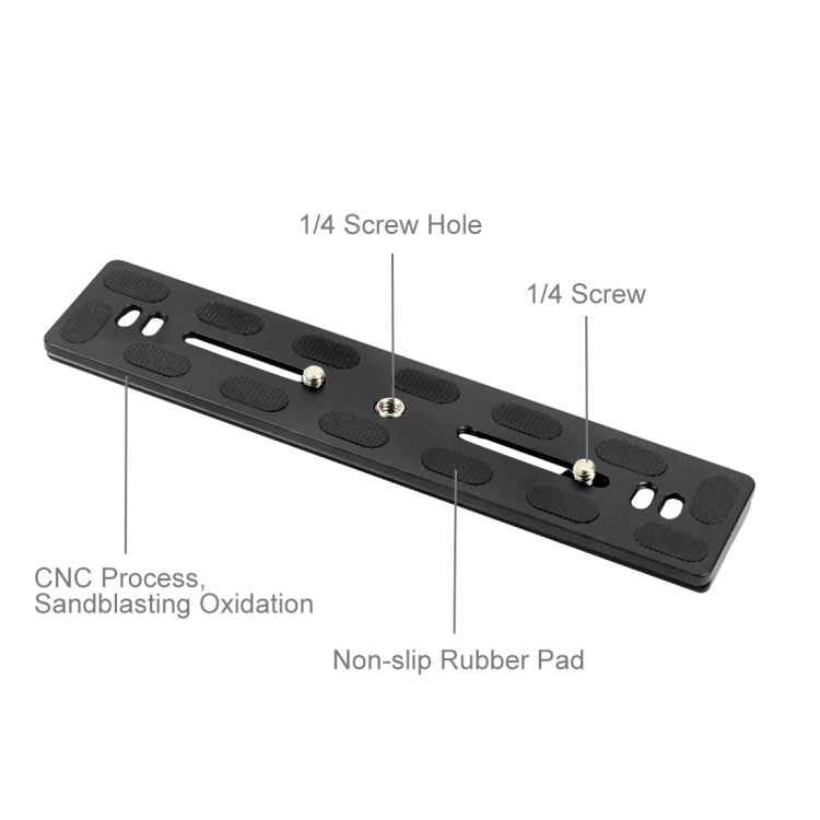 200mm Length PU-200 Aluminum-magnesium Alloy Quick Release Plate