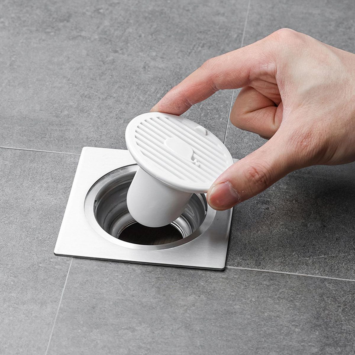 Whale Magnetic Drain Cover Versatile Kitchen Bathroom Odor-proof White