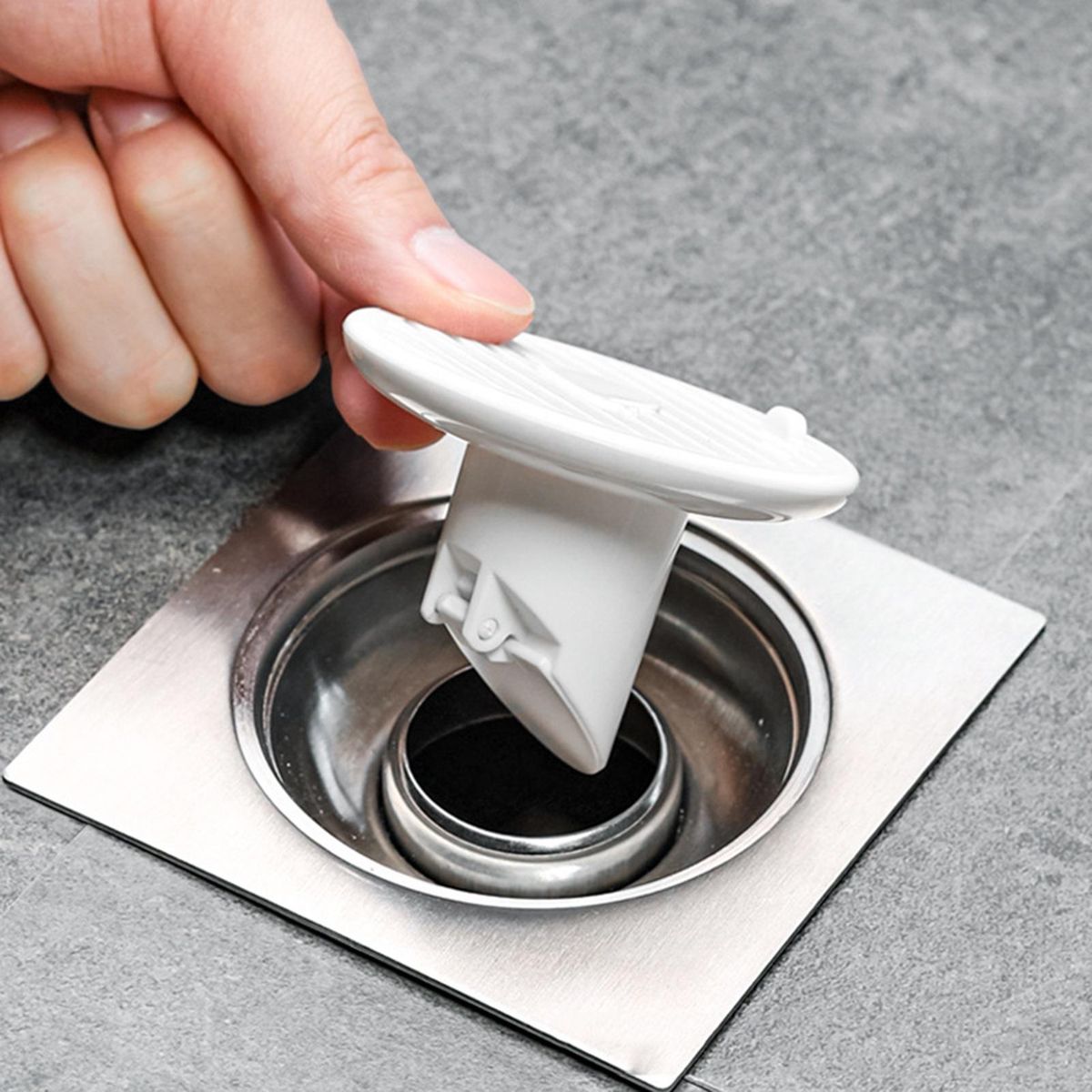 Whale Magnetic Drain Cover Versatile Kitchen Bathroom Odor-proof White