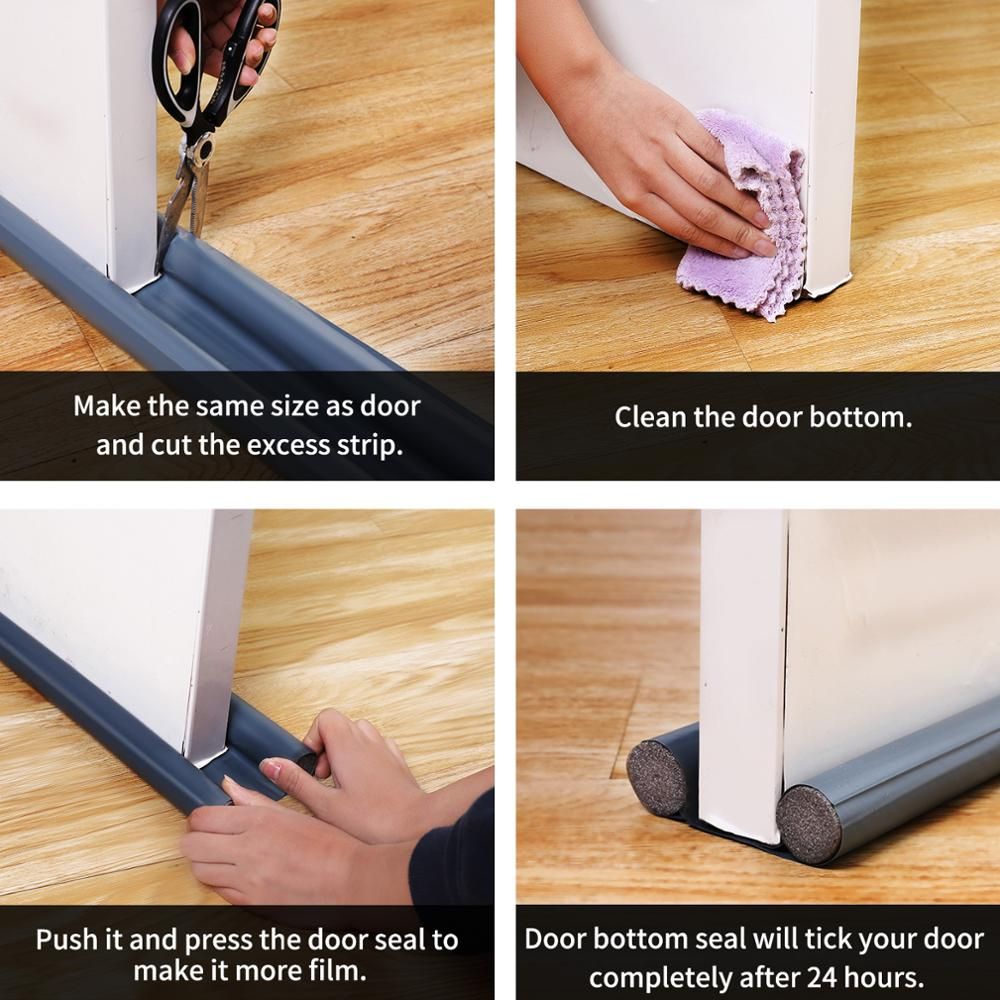 93cm Under Door Draft Guard Stopper Soundproof Reduce Noise