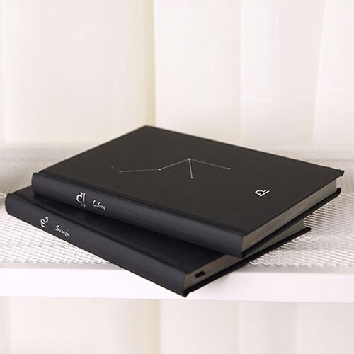 Twelve Constellations Paper Notebook Student Simple Diary Notepad  Sketch Graffiti Note Book(random Pattern Delivery 