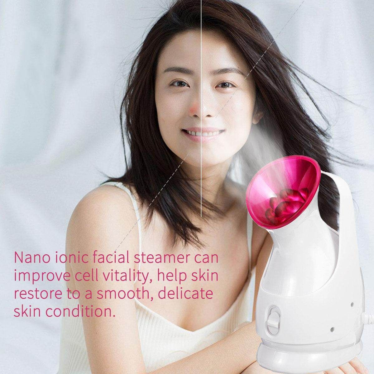 110V/220V Professional Facial Steamer Face Sprayer Ozone Aroma Salon Stand Skin Care SPA 110v