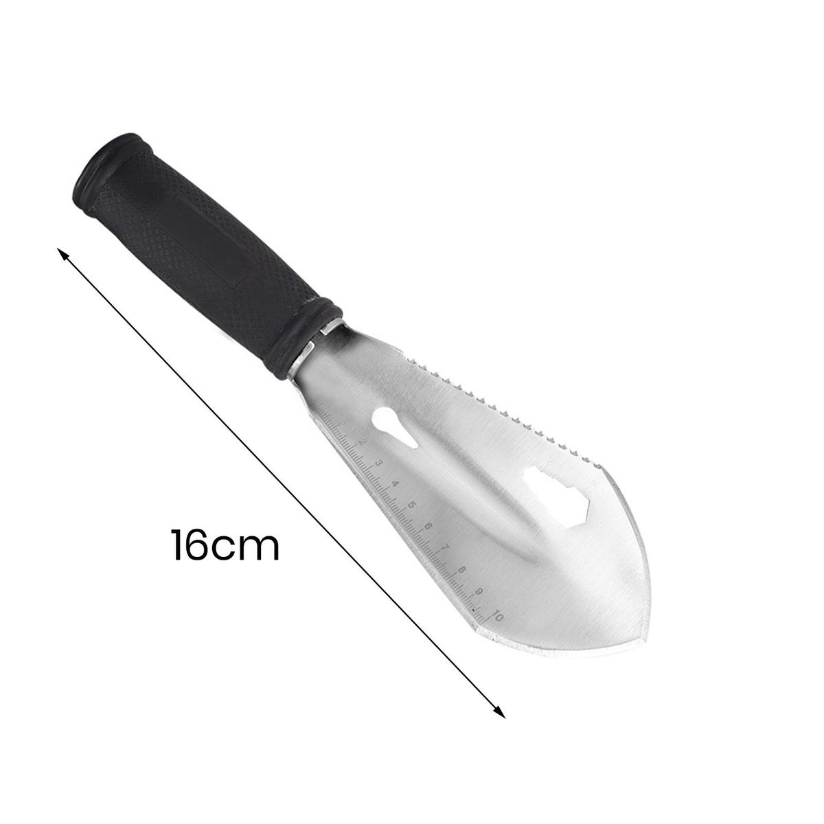 Heat Treated Digging Shovel Versagrip Mini Garden Shovel Portable Silver