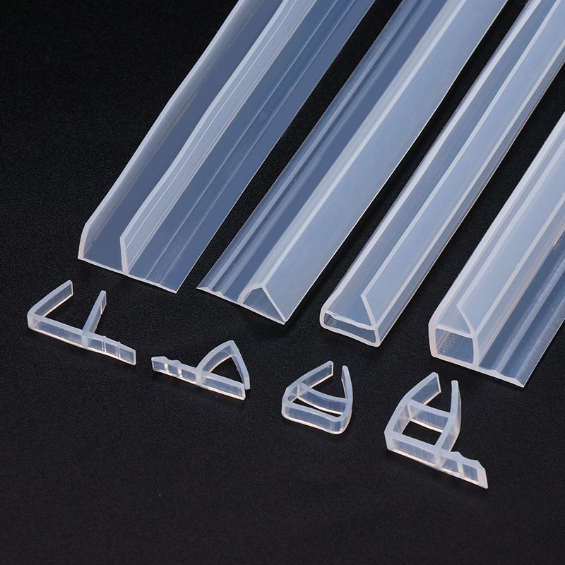 Glass Seal Strip Silicone Bath Shower Weather Strips Draft