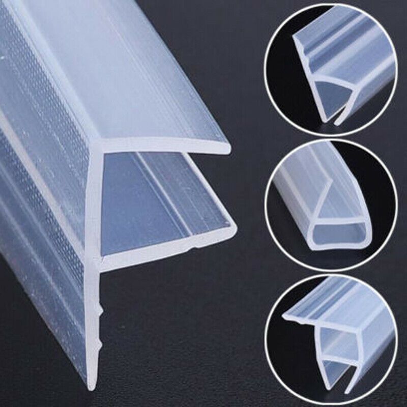 Glass Seal Strip Silicone Bath Shower Weather Strips Draft