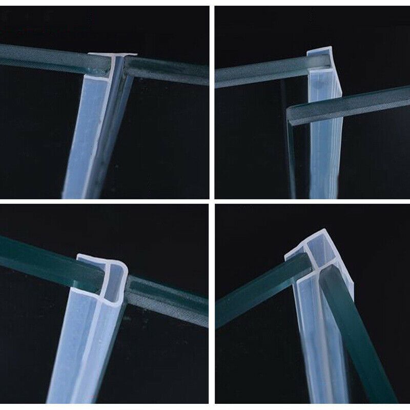 Glass Seal Strip Silicone Bath Shower Weather Strips Draft