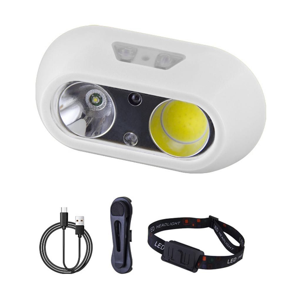Light Weight Headlamp Outdoor Camping Fishing Multi-modes Headlight Waterproof HeadLight USB Reachargeable HeadLantern with Clip