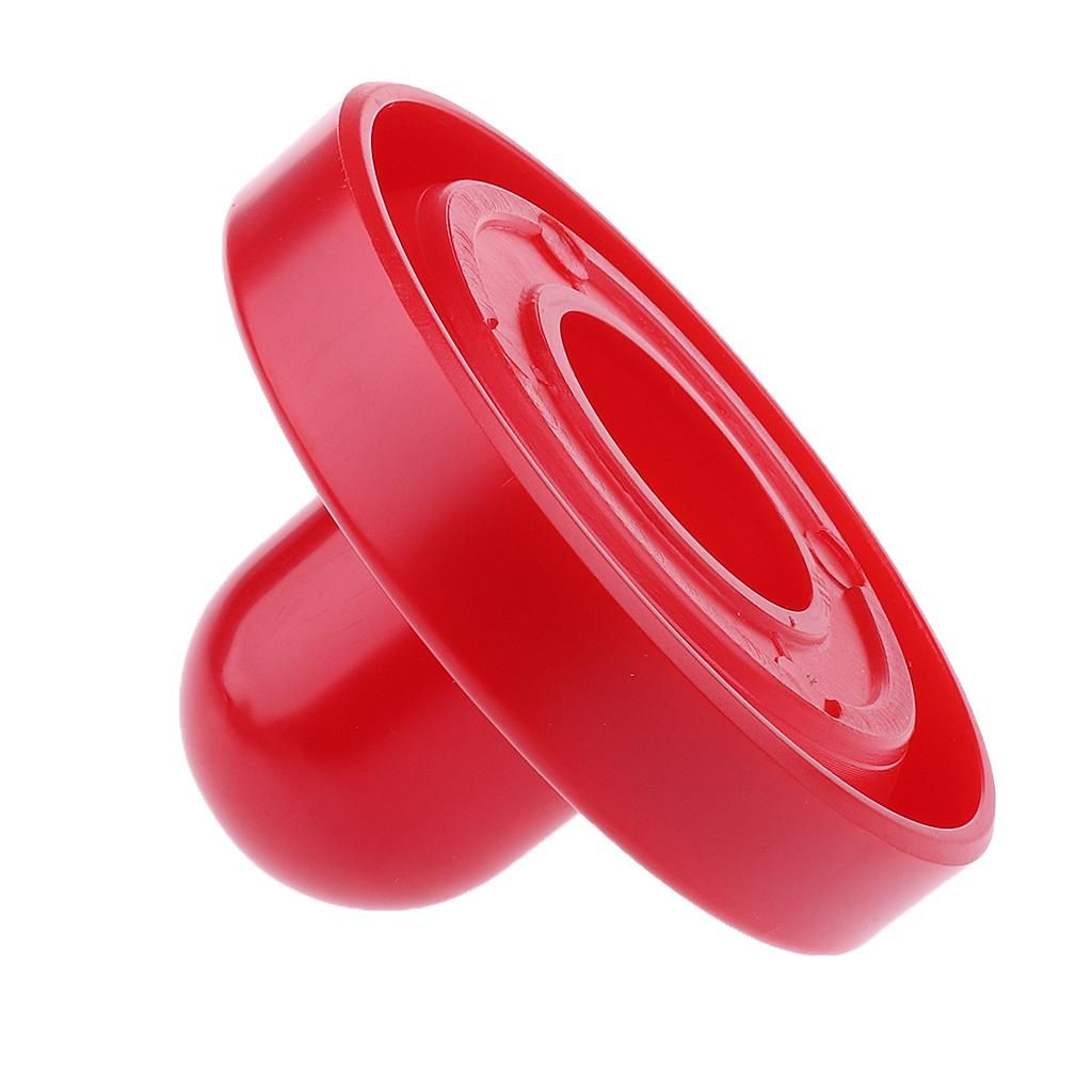 2x Set Of 2 Air Hockey Pushers And 4 Red Pucks (3 Sizes) -