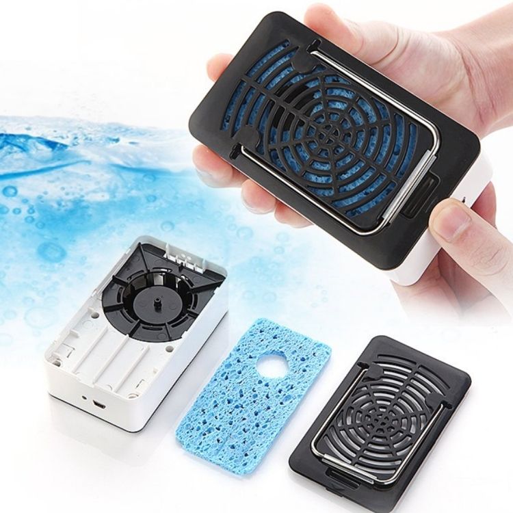 Hand-Held USB Air Condition Fan With Holder
