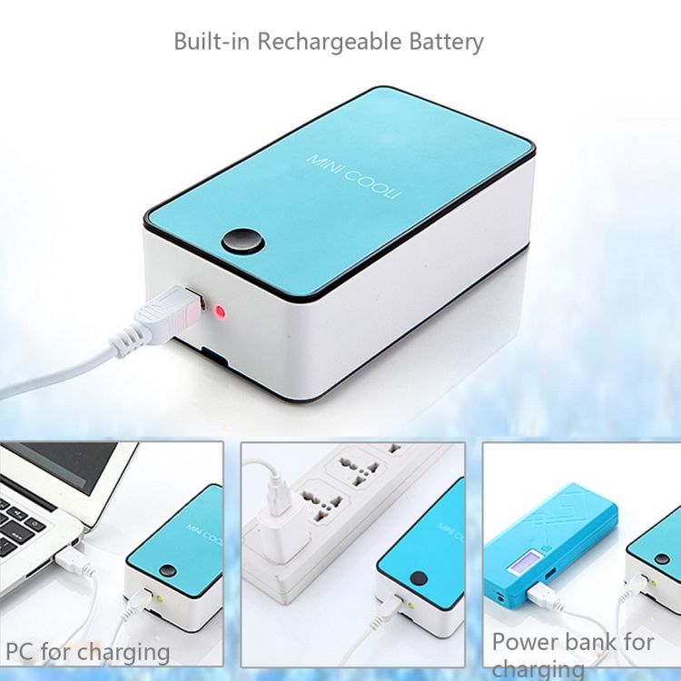 Hand-Held USB Air Condition Fan With Holder