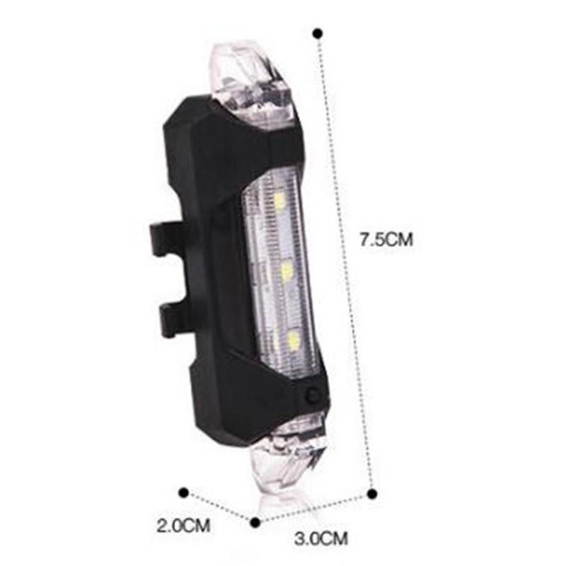 Bike Rear Tail Light LED USB Rechargeable Cycling Taillamp Safety Warning Light