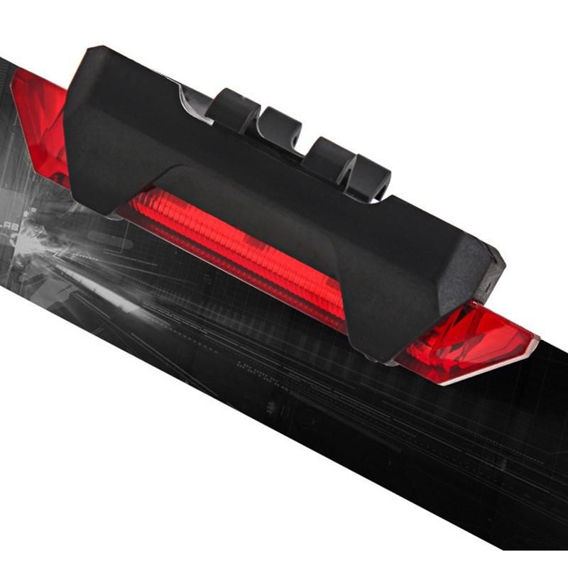 Bike Rear Tail Light LED USB Rechargeable Cycling Taillamp Safety Warning Light