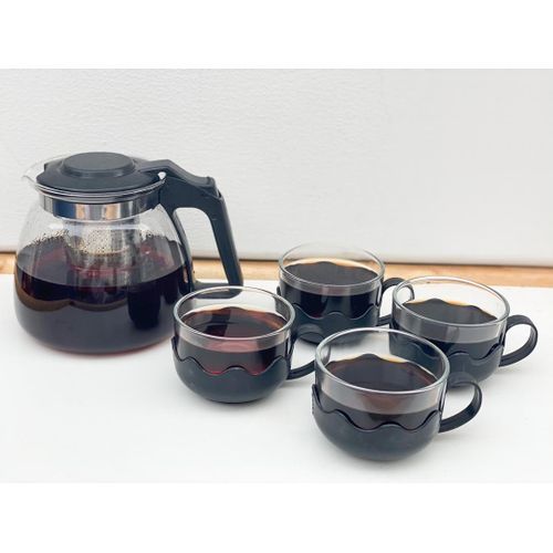 Tea Pot Set With 4 Cups Infusion