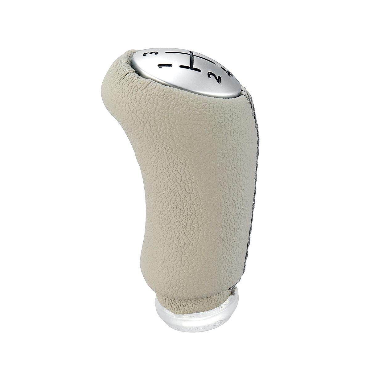 5 Speed Gear Knob For Renault Laguna Renault Clio III MK3 Megane Scenic MK2 Kangoo 03-09 Silver