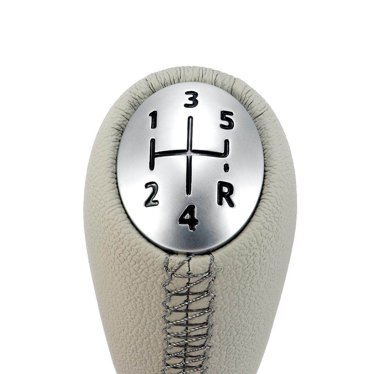 5 Speed Gear Knob For Renault Laguna Renault Clio III MK3 Megane Scenic MK2 Kangoo 03-09 Silver