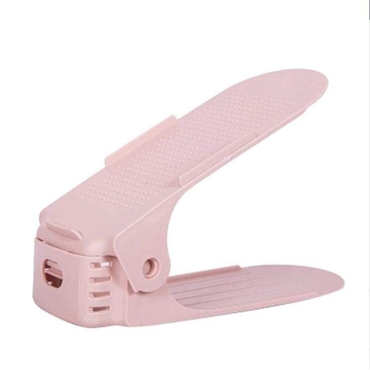 Shoe Storage Household Items One-piece Adjustable Pink