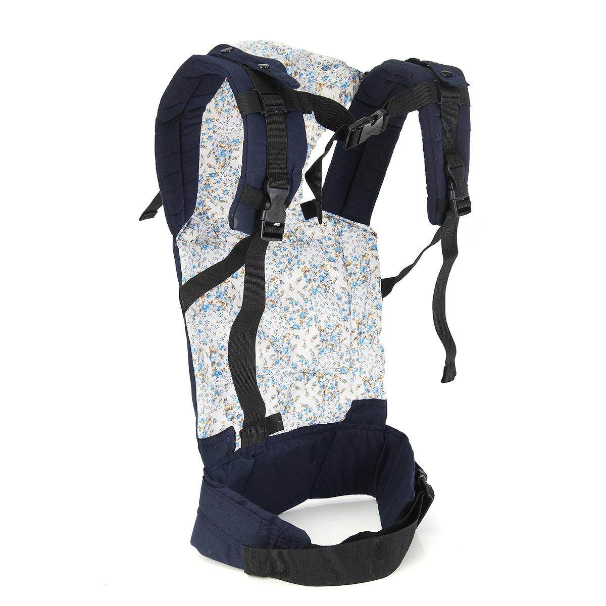 Breathable Infant Baby Adjustable Wrap Sling Newborn Backpack Bag Carrier Rider Blue (blue)