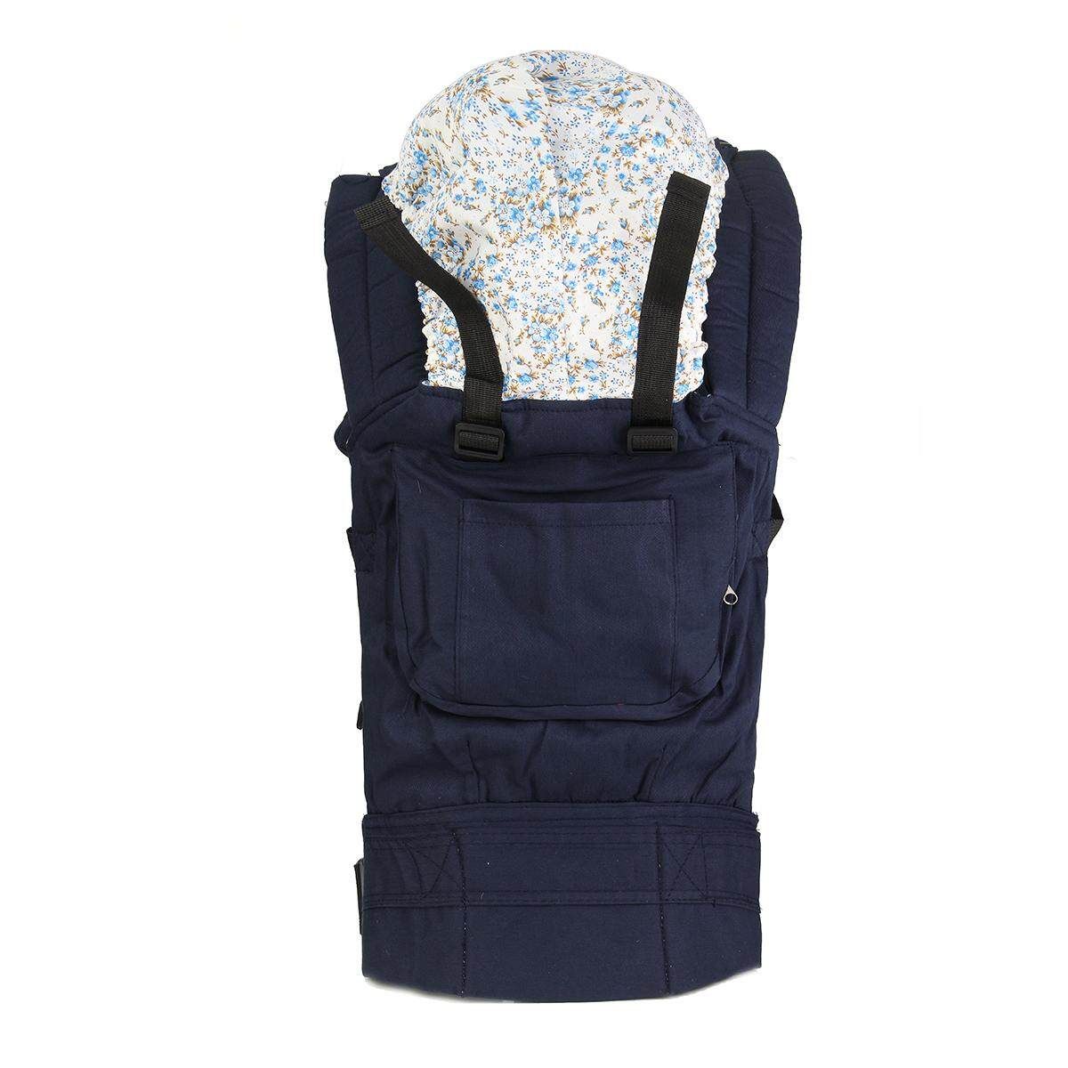 Breathable Infant Baby Adjustable Wrap Sling Newborn Backpack Bag Carrier Rider Blue (blue)