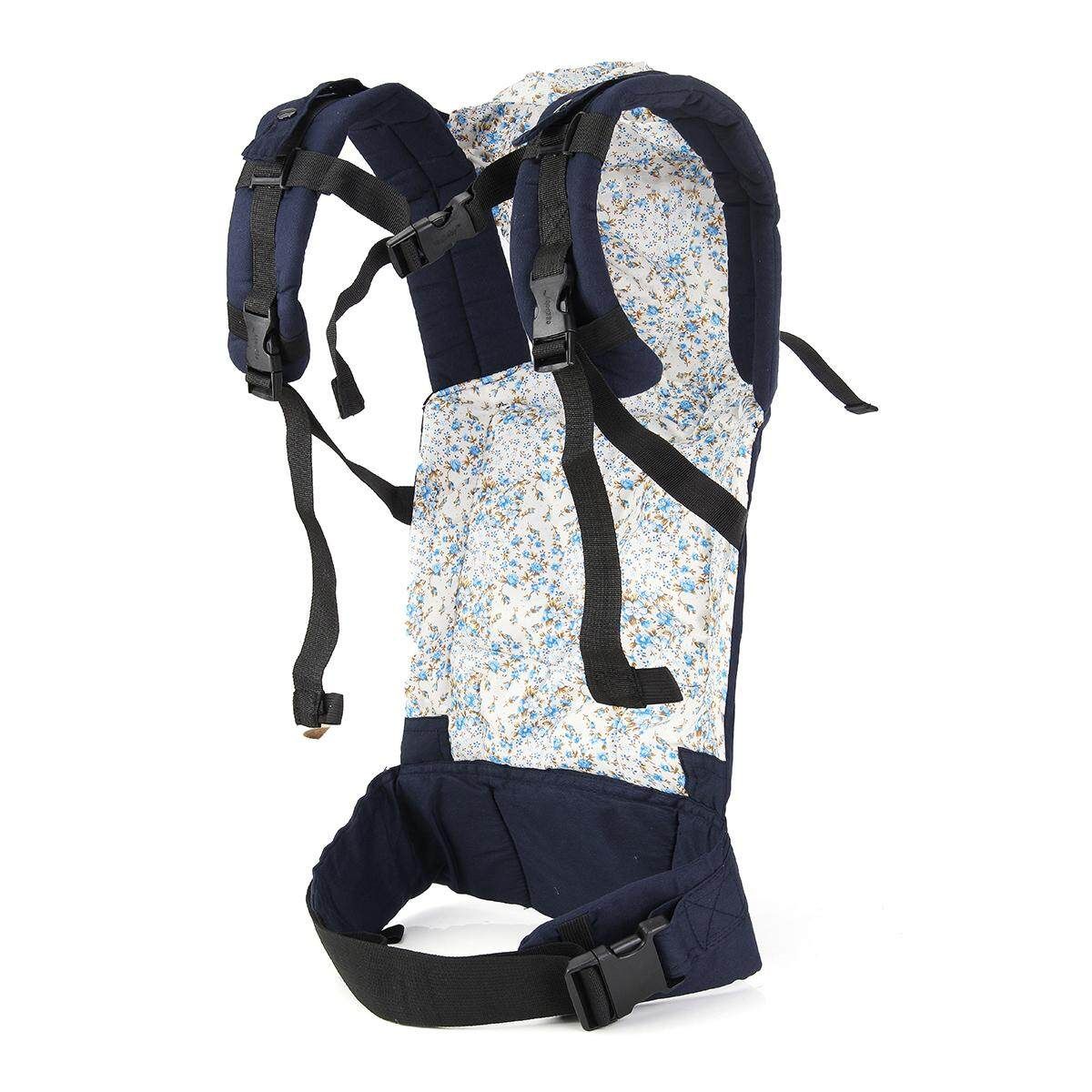 Breathable Infant Baby Adjustable Wrap Sling Newborn Backpack Bag Carrier Rider Blue (blue)