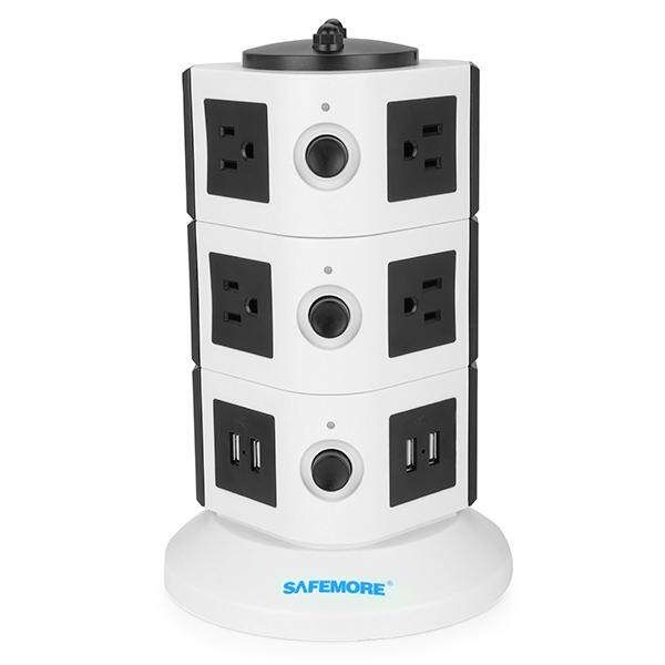 Multi-layer Multi-purpose With USB Tower Shape Strip US 3 Layers