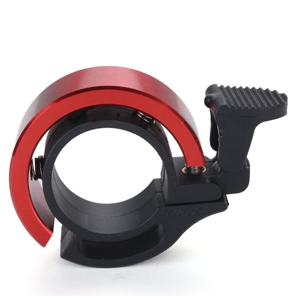 Q-shape Ring Bells Cycling MTB Bike Handlebar Alarm Horn Invisible Bicycle Bell Red Red (red)