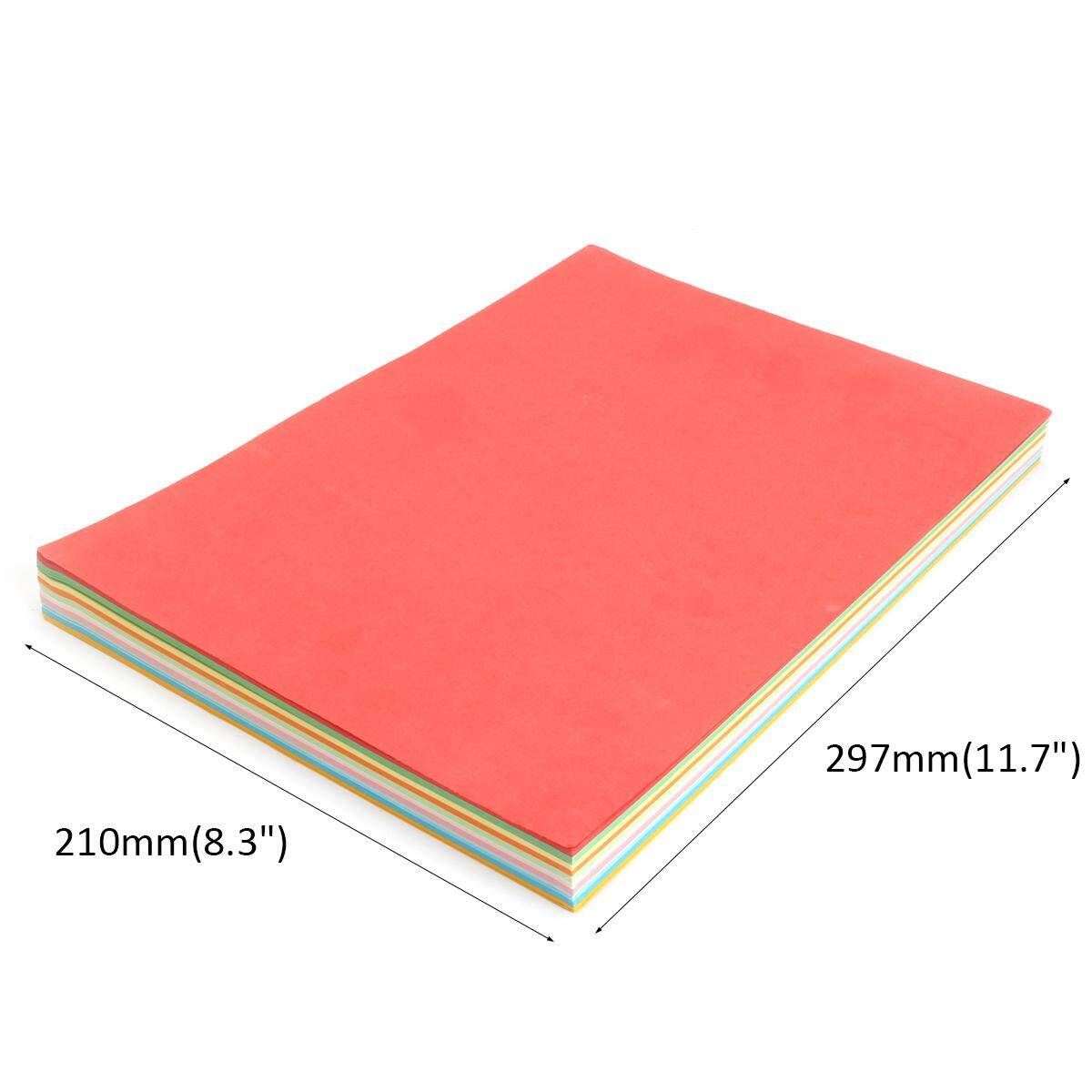 100Pcs 180gsm A4 Coloured Card Cardboard Paper For DIY Craft Handicraft 10