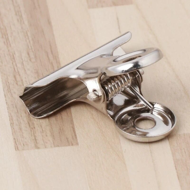 10Pcs Metal Bulldog Grip Clip  Sealer Bag Clamp Paper Document Ticket Binder