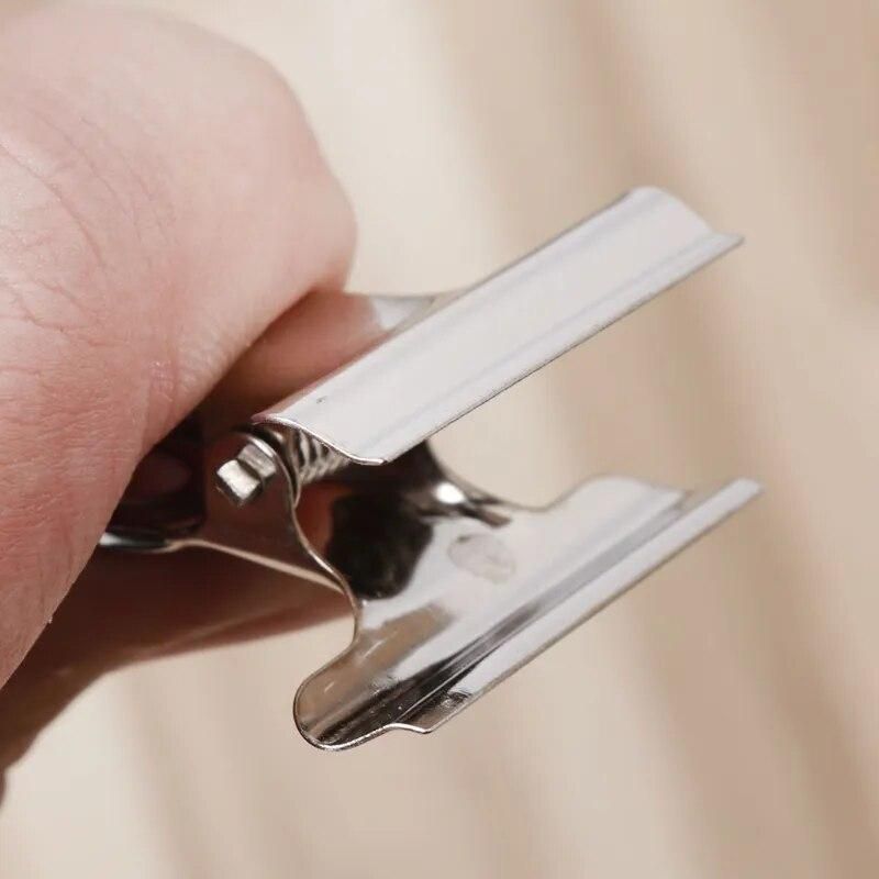 10Pcs Metal Bulldog Grip Clip  Sealer Bag Clamp Paper Document Ticket Binder