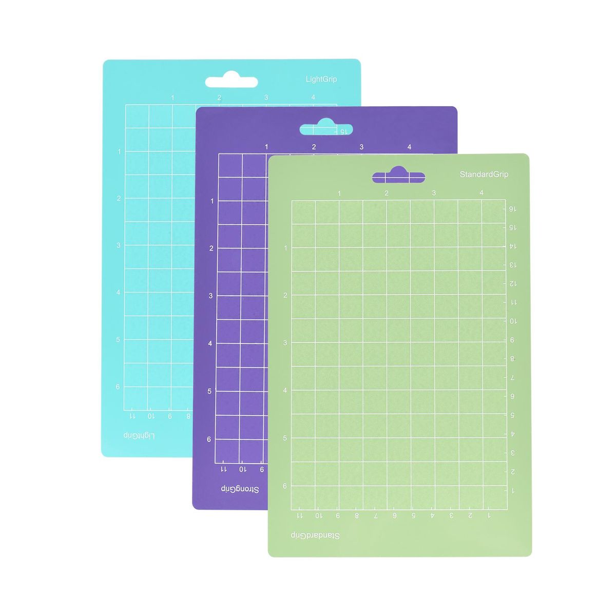 3PCS 6.5*4.5 Inch Replacement Cutting Mat Adhesive Non-Slip Gridded Cutting Mats Compatible with Silhouette Cameo Cricut Cutting Machine Explore Plotter Machine