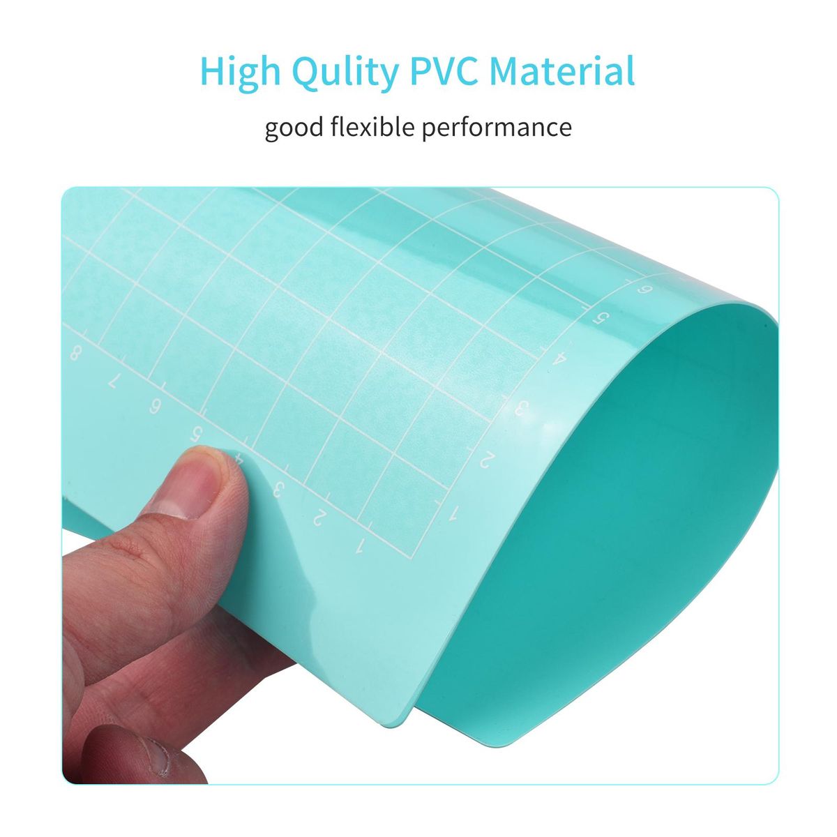 3PCS 6.5*4.5 Inch Replacement Cutting Mat Adhesive Non-Slip Gridded Cutting Mats Compatible with Silhouette Cameo Cricut Cutting Machine Explore Plotter Machine
