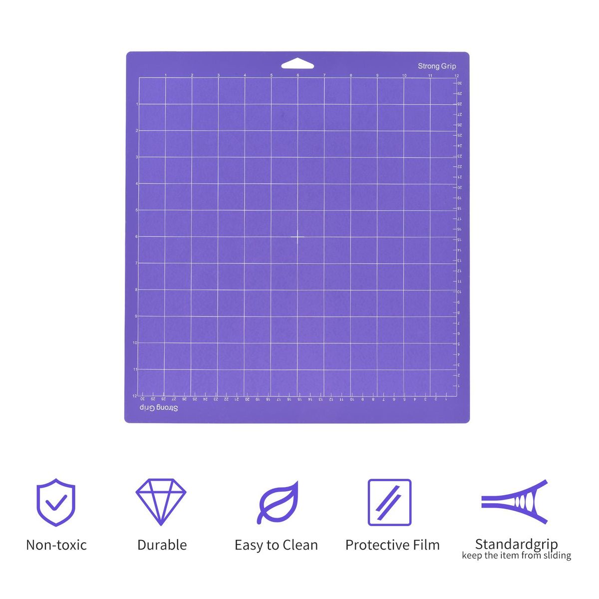 3PCS 6.5*4.5 Inch Replacement Cutting Mat Adhesive Non-Slip Gridded Cutting Mats Compatible with Silhouette Cameo Cricut Cutting Machine Explore Plotter Machine