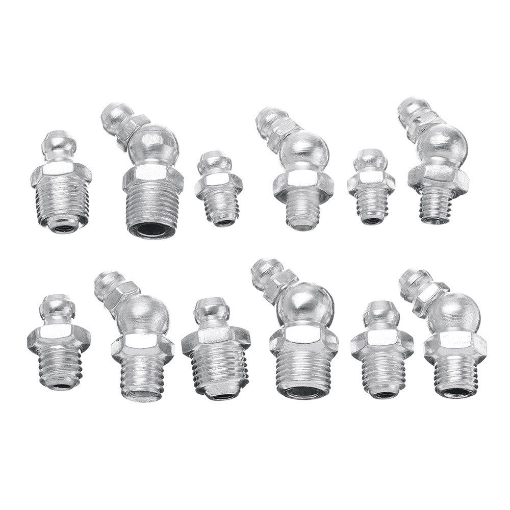 130Pcs Hydraulic Grease Nipples Galvanized Metal Grease