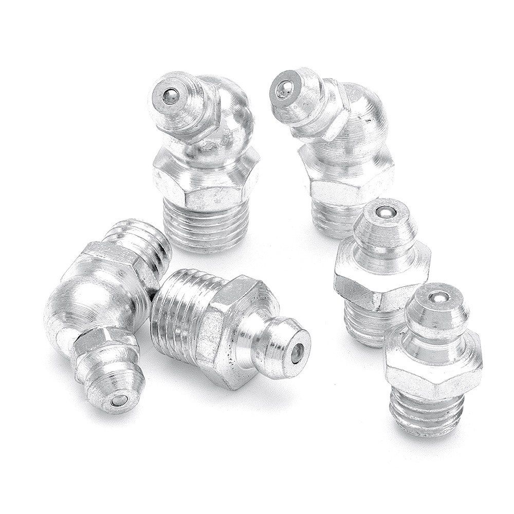 130Pcs Hydraulic Grease Nipples Galvanized Metal Grease